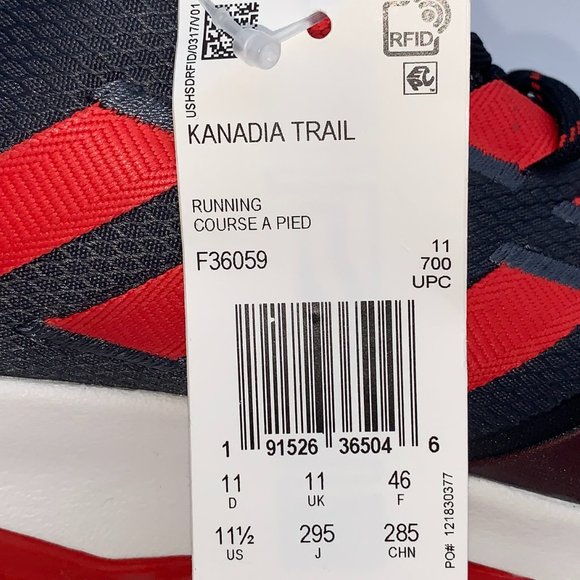 NEW Adidas Kanadia Trail Black Red main image 7